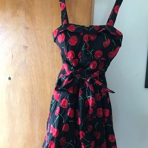 Black cherry pinup dress